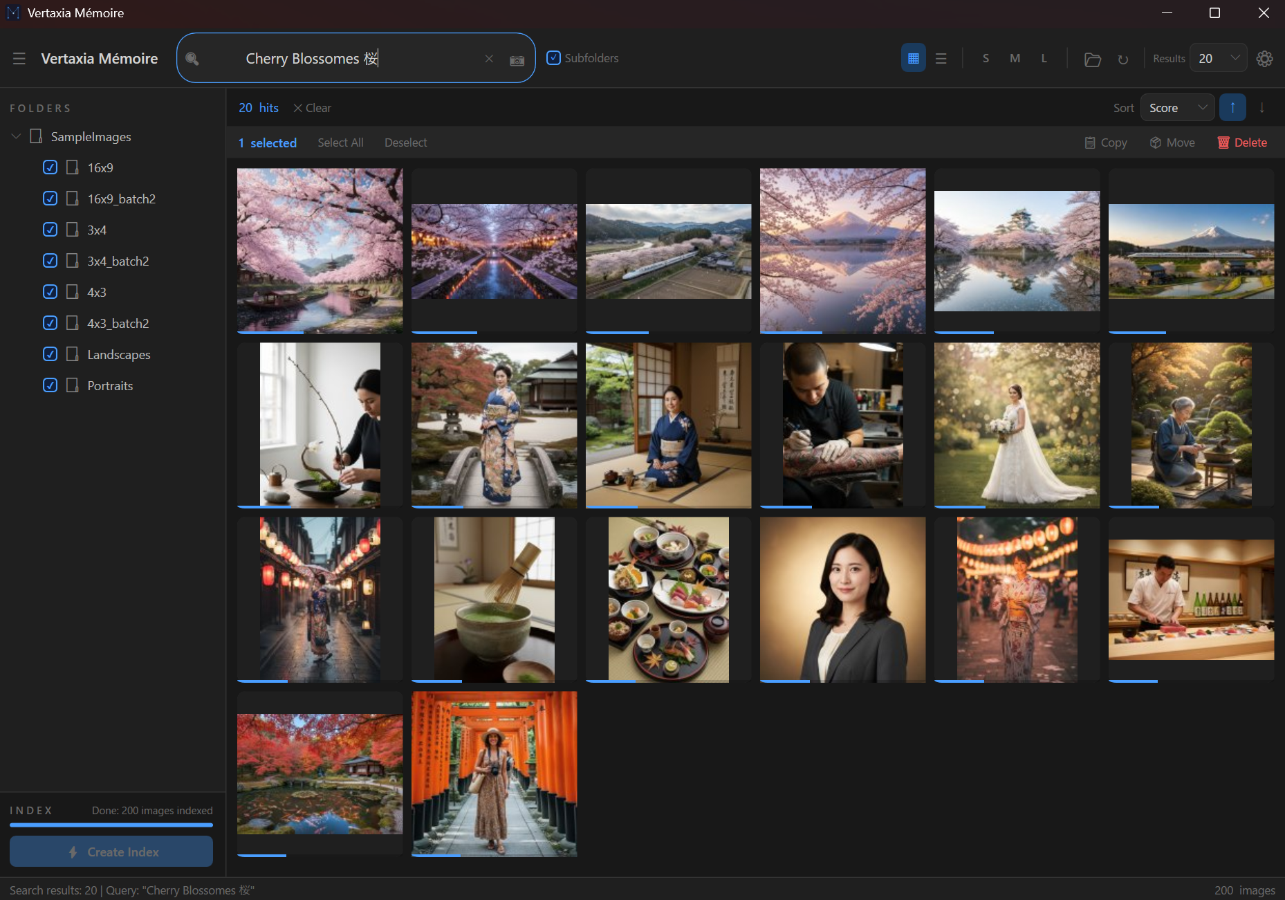 桜検索+フォルダツリー